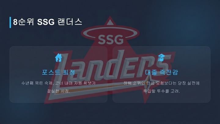SSG 랜더스 예측