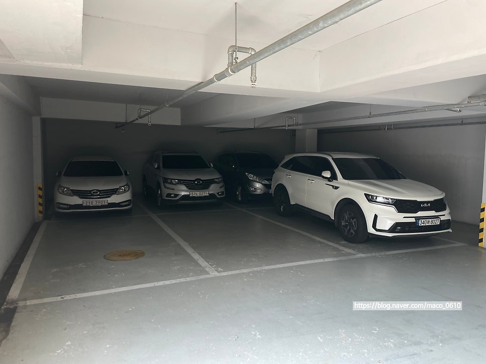 Underground parking entrance at Cafe Maven Haenggung