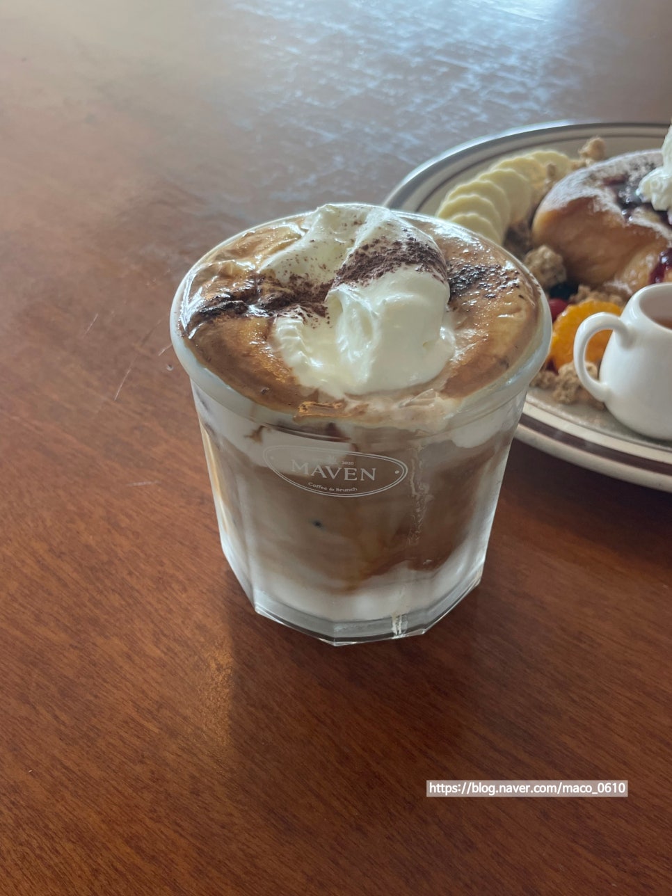 Signature salted cream latte at Cafe Maven